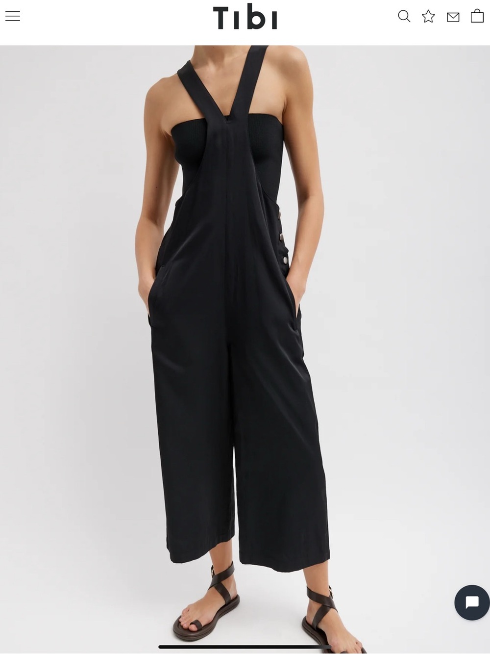 Tibi drapey suiting jumpsuit